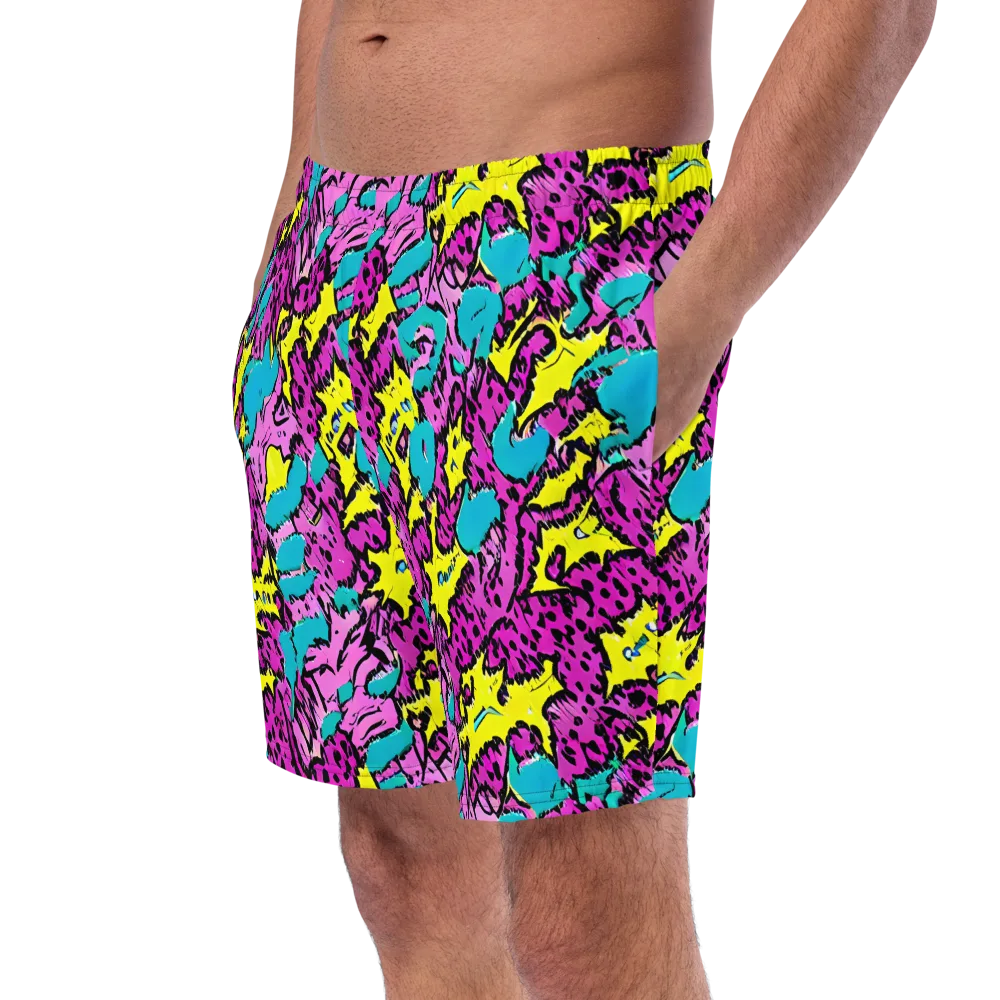 Psychedelic Prowl on Swim Trunks — Left Front