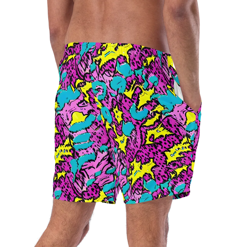 Psychedelic Prowl on Swim Trunks — Right Back