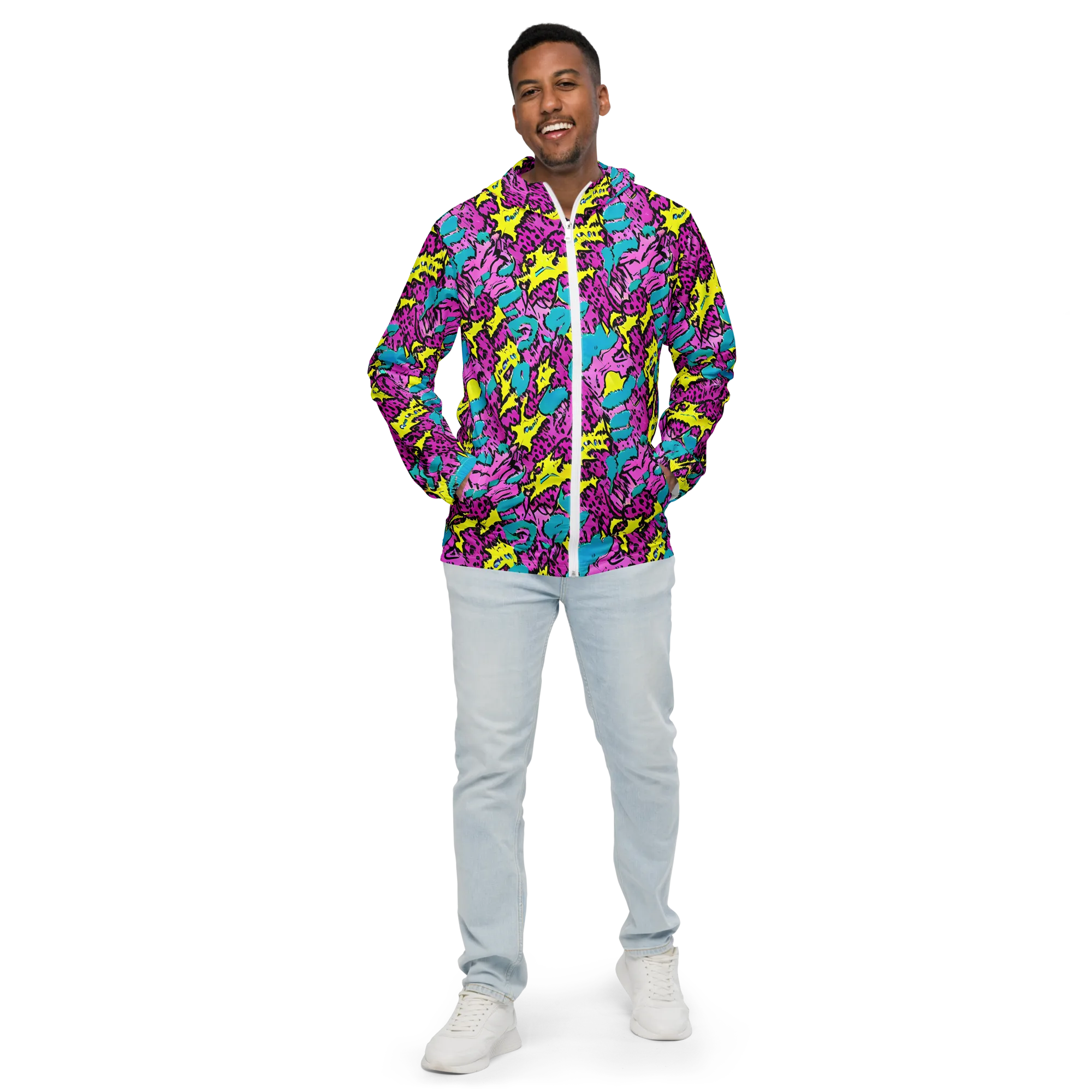 Psychedelic Prowl on Men's Windbreaker — Front