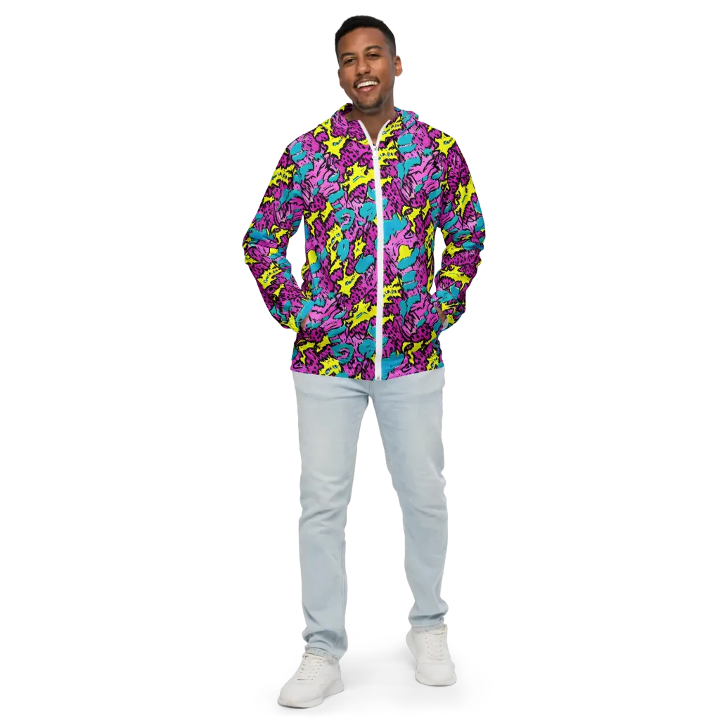 Psychedelic Prowl on Men's Windbreaker — Front