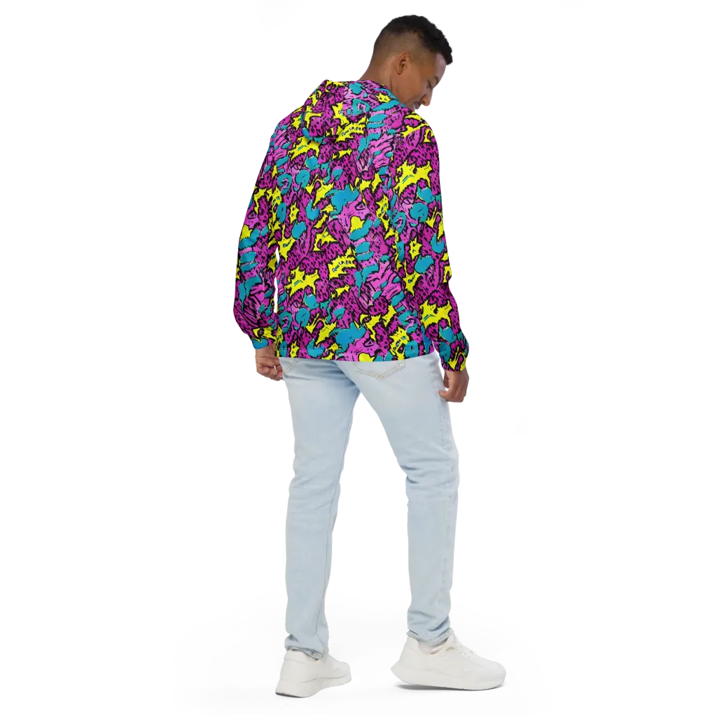 Psychedelic Prowl on Men's Windbreaker — Back