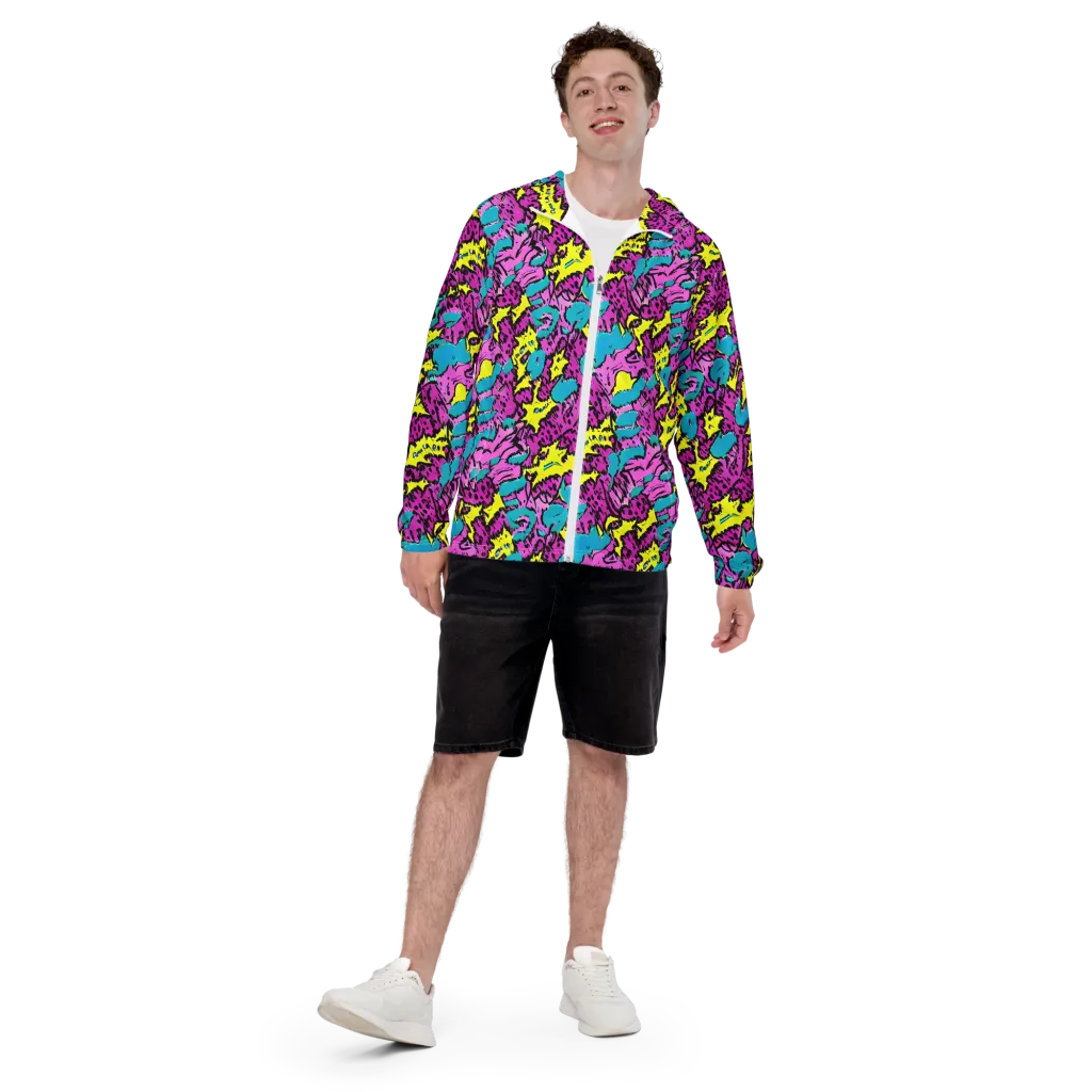 Psychedelic Prowl on Men's Windbreaker — Front