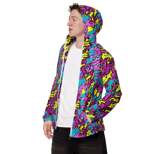 Psychedelic Prowl on a Men's Windbreaker