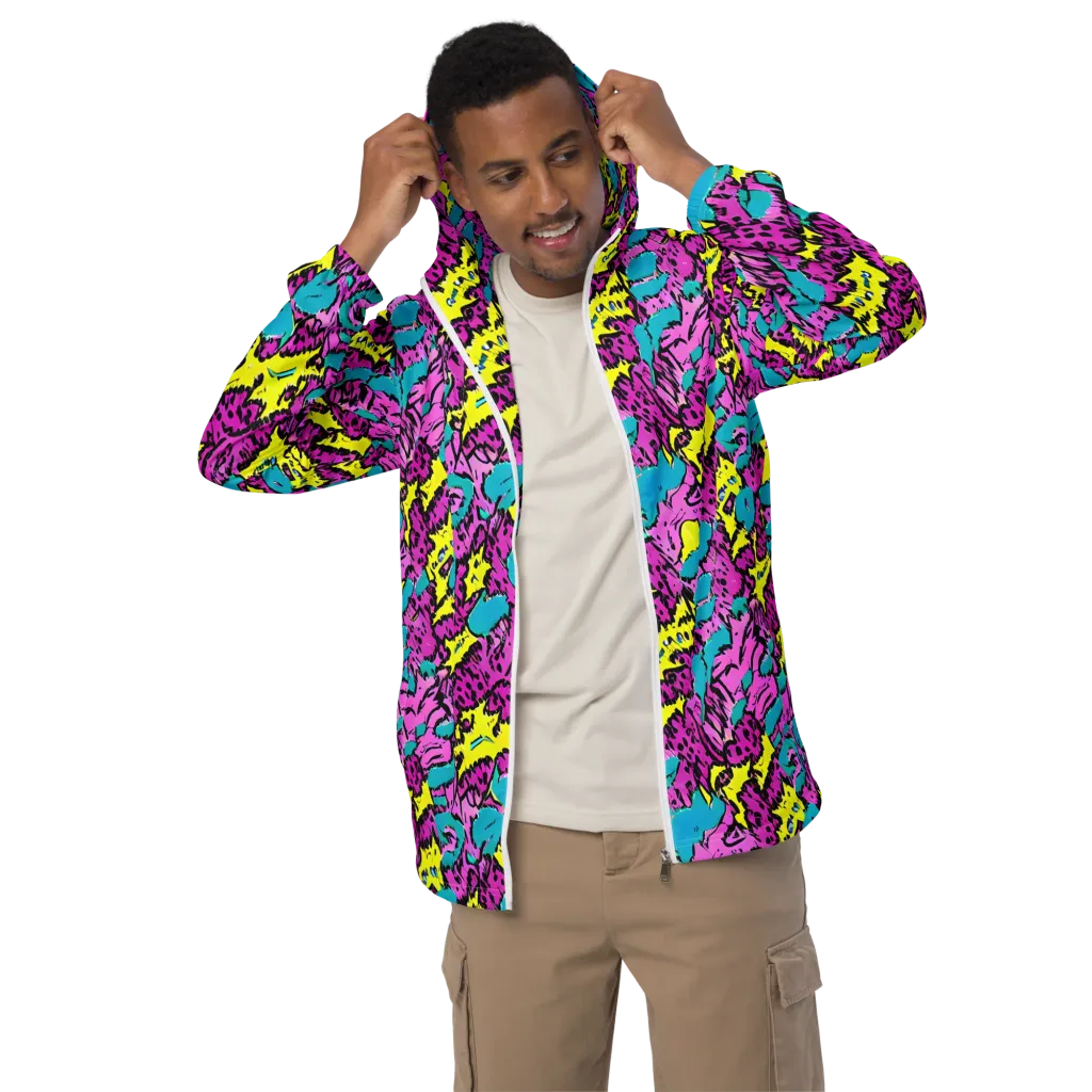 Psychedelic Prowl on Men's Windbreaker — Front