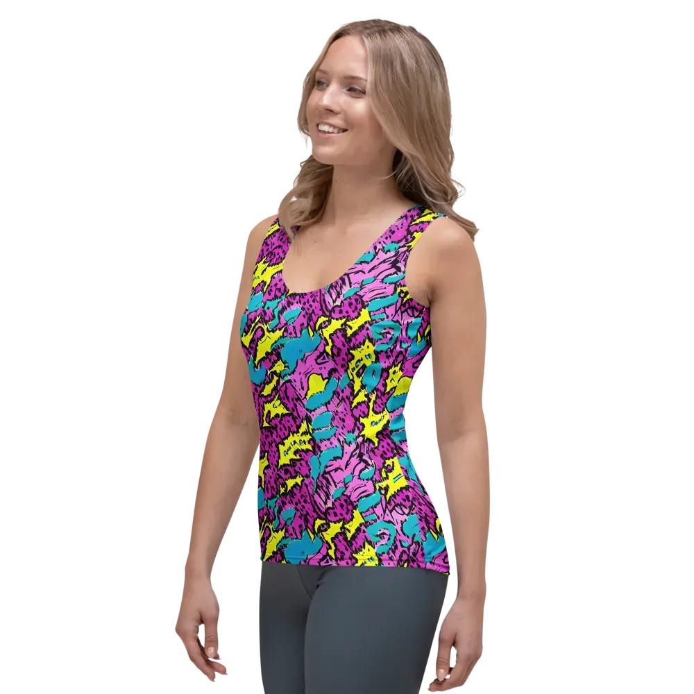 Psychedelic Prowl on Women's Tank Top — Left Front