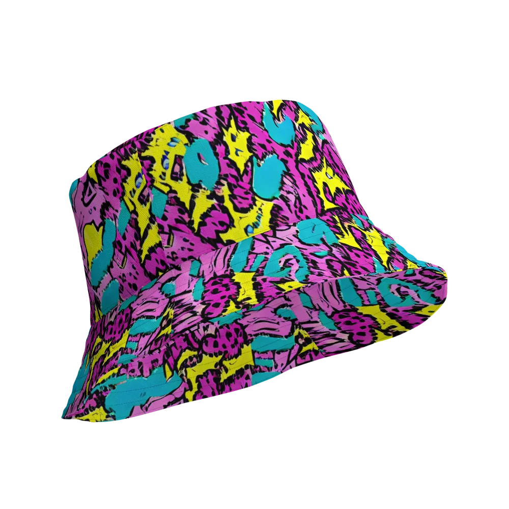 Psychedelic Prowl on Reversible Bucket Hat — Product details Outside