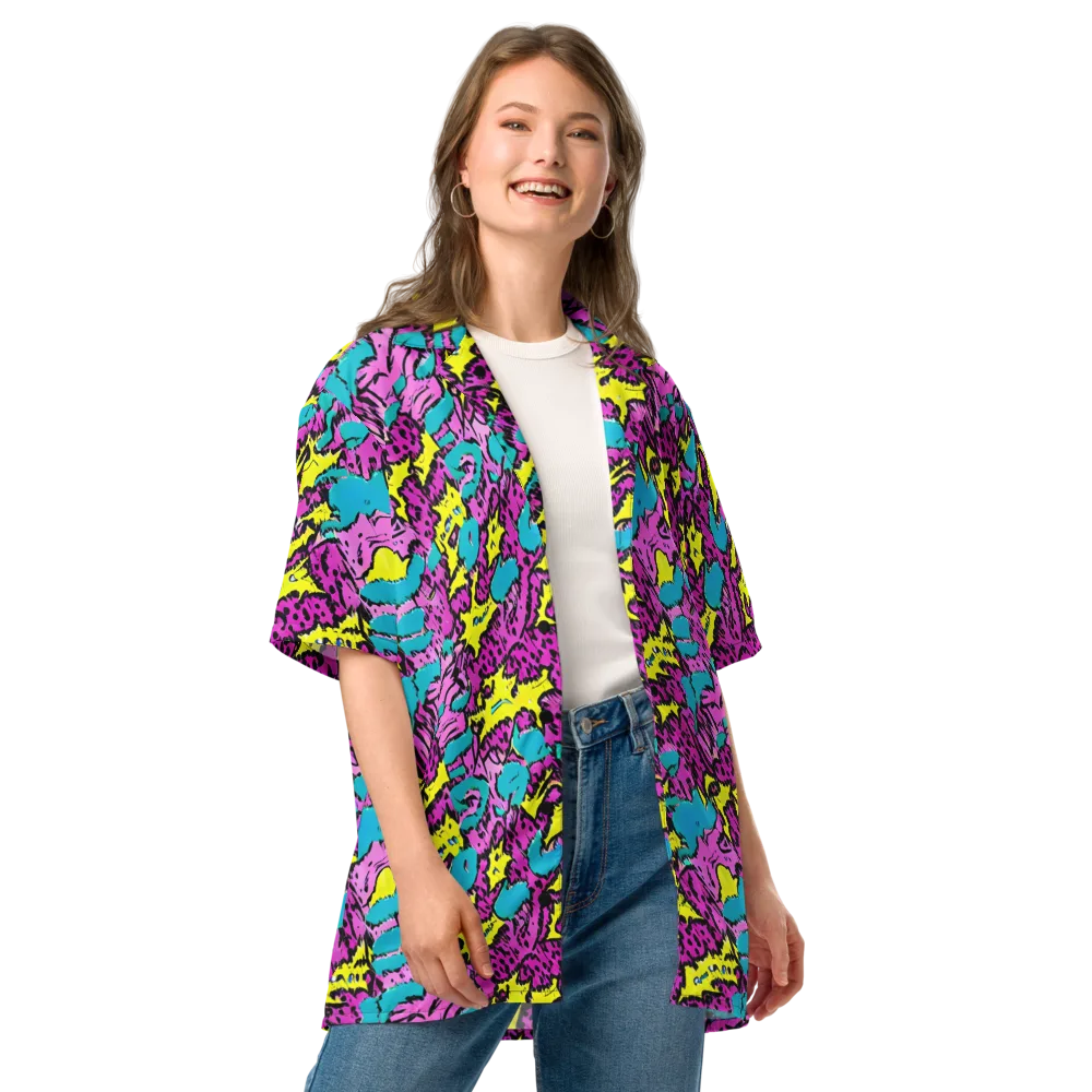 Psychedelic Prowl on Button Shirt — Front