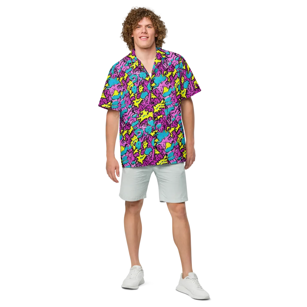 Psychedelic Prowl on Button Shirt — Front
