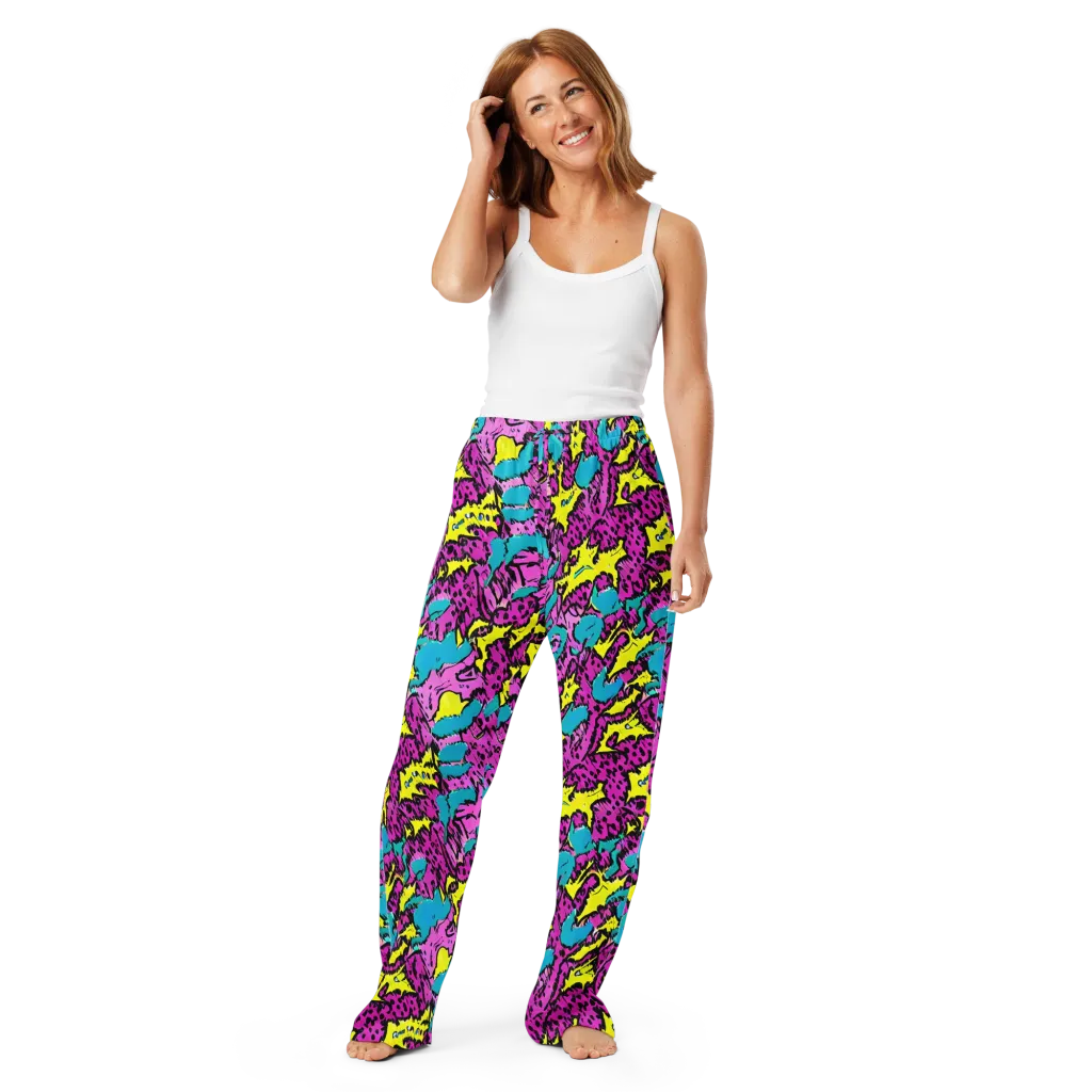 Psychedelic Prowl on Women's Pajama Pants — Front