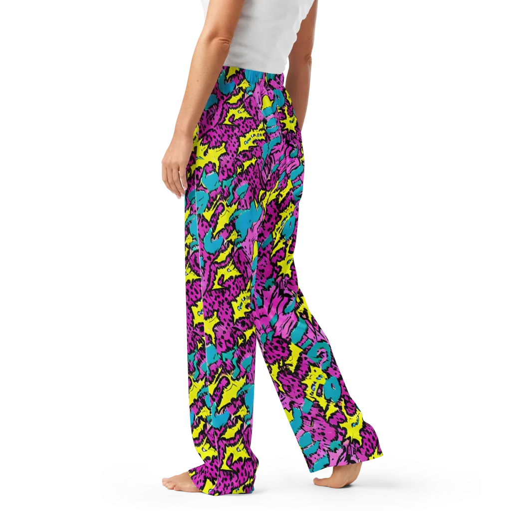 Psychedelic Prowl on Women's Pajama Pants — Left