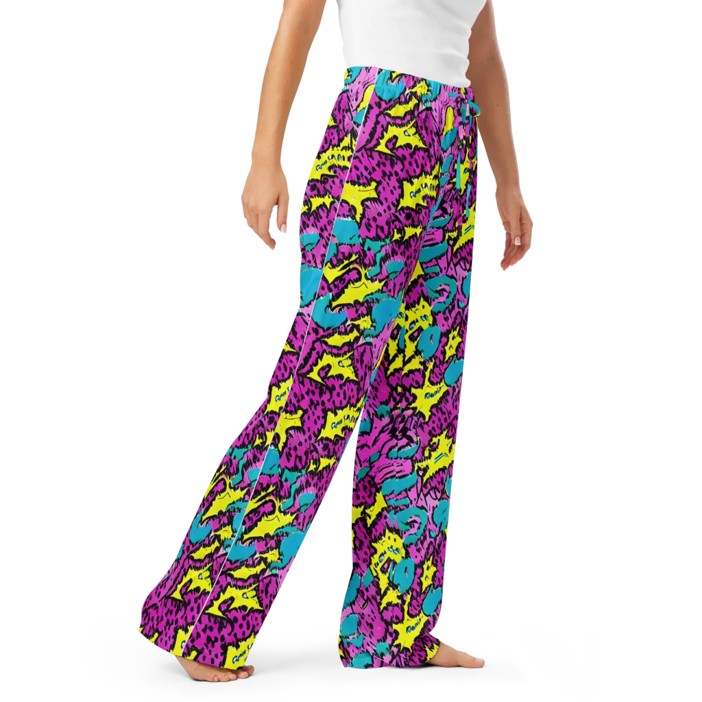 Psychedelic Prowl on Women's Pajama Pants — Right Front