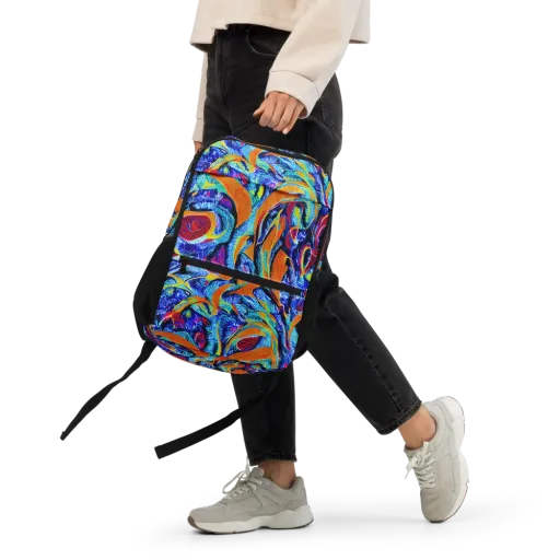 Tangerine Jungle on a Utility Backpack