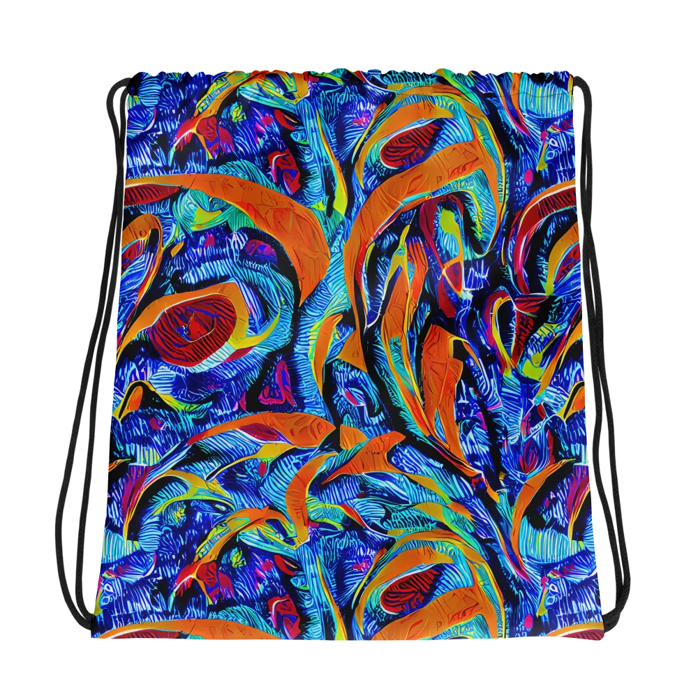 Tangerine Jungle on Drawstring Bag — Photo