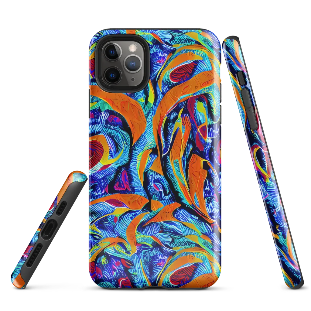 Tangerine Jungle on Tough Case for iPhone® — Front