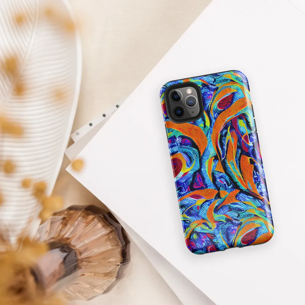 Tangerine Jungle on Tough Case for iPhone® — Front