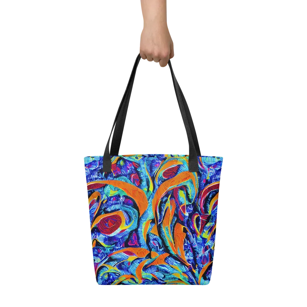Tangerine Jungle on Tote Bag — Front