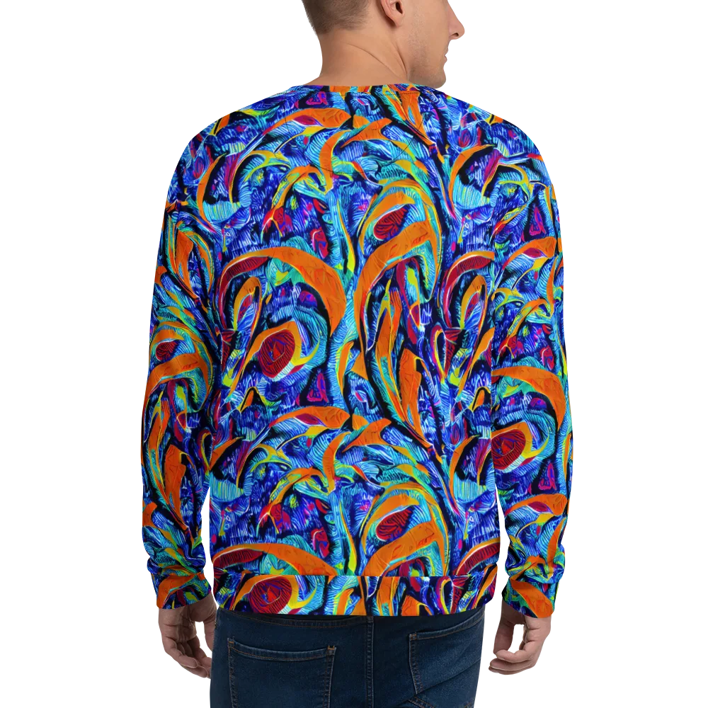 Tangerine Jungle on Sweatshirt — Back