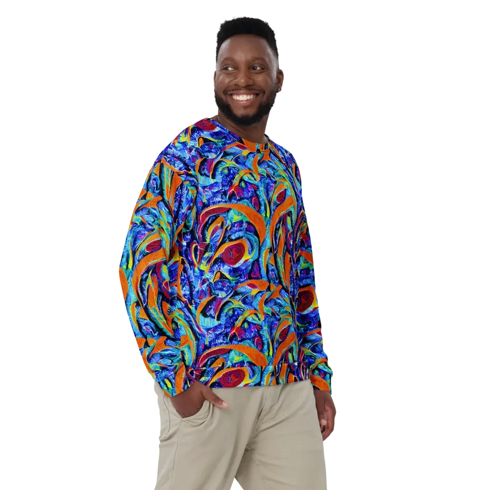 Tangerine Jungle on Sweatshirt — Front