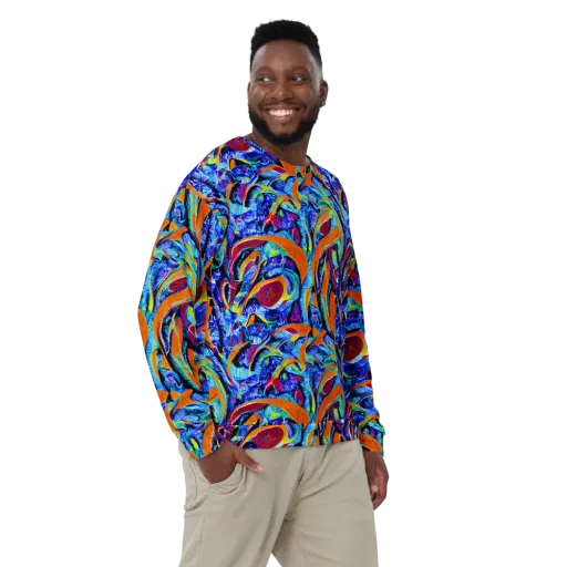 Tangerine Jungle on a Sweatshirt