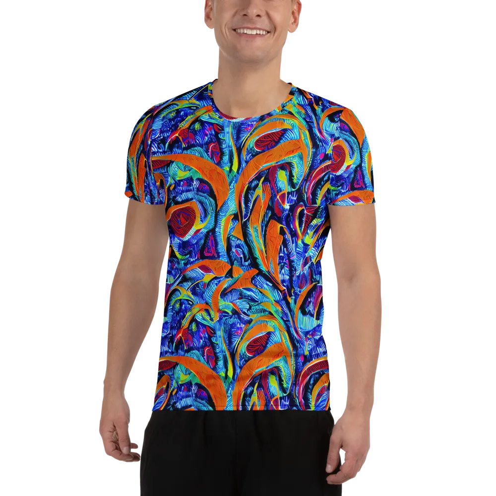 Tangerine Jungle on Men's Athletic T-Shirt — Front