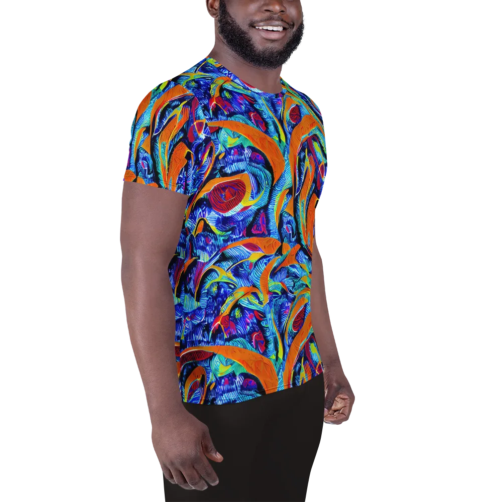 Tangerine Jungle on Men's Athletic T-Shirt — Right