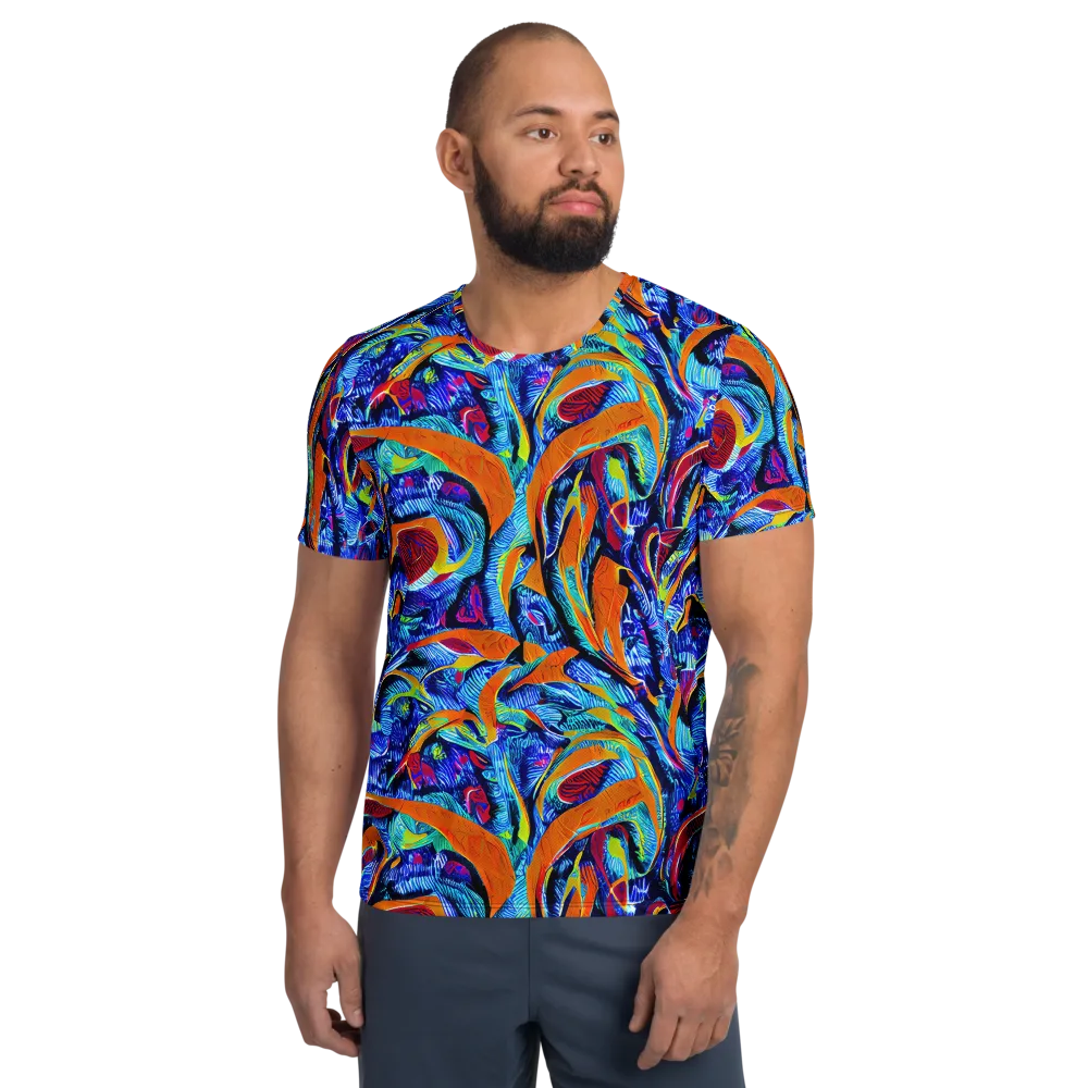 Tangerine Jungle on Men's Athletic T-Shirt — Front