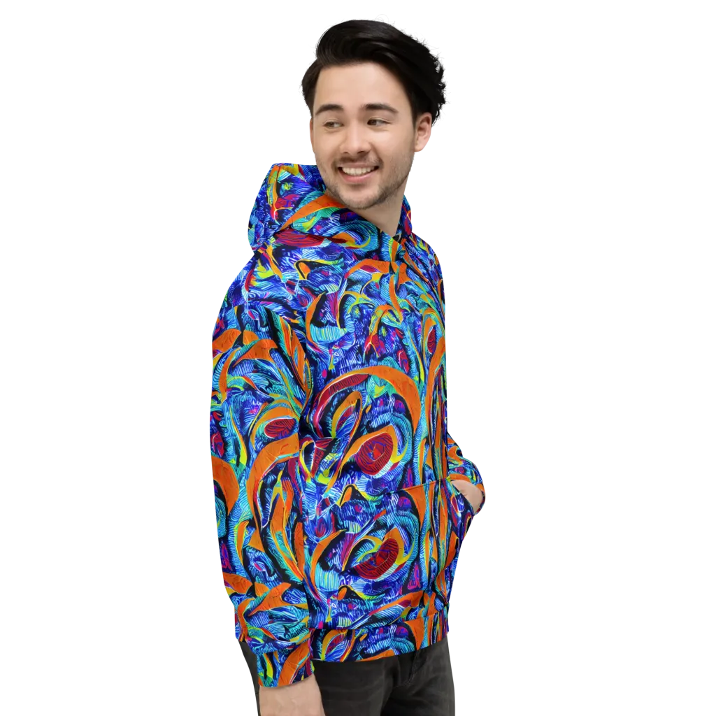 Tangerine Jungle on Hoodie — Right