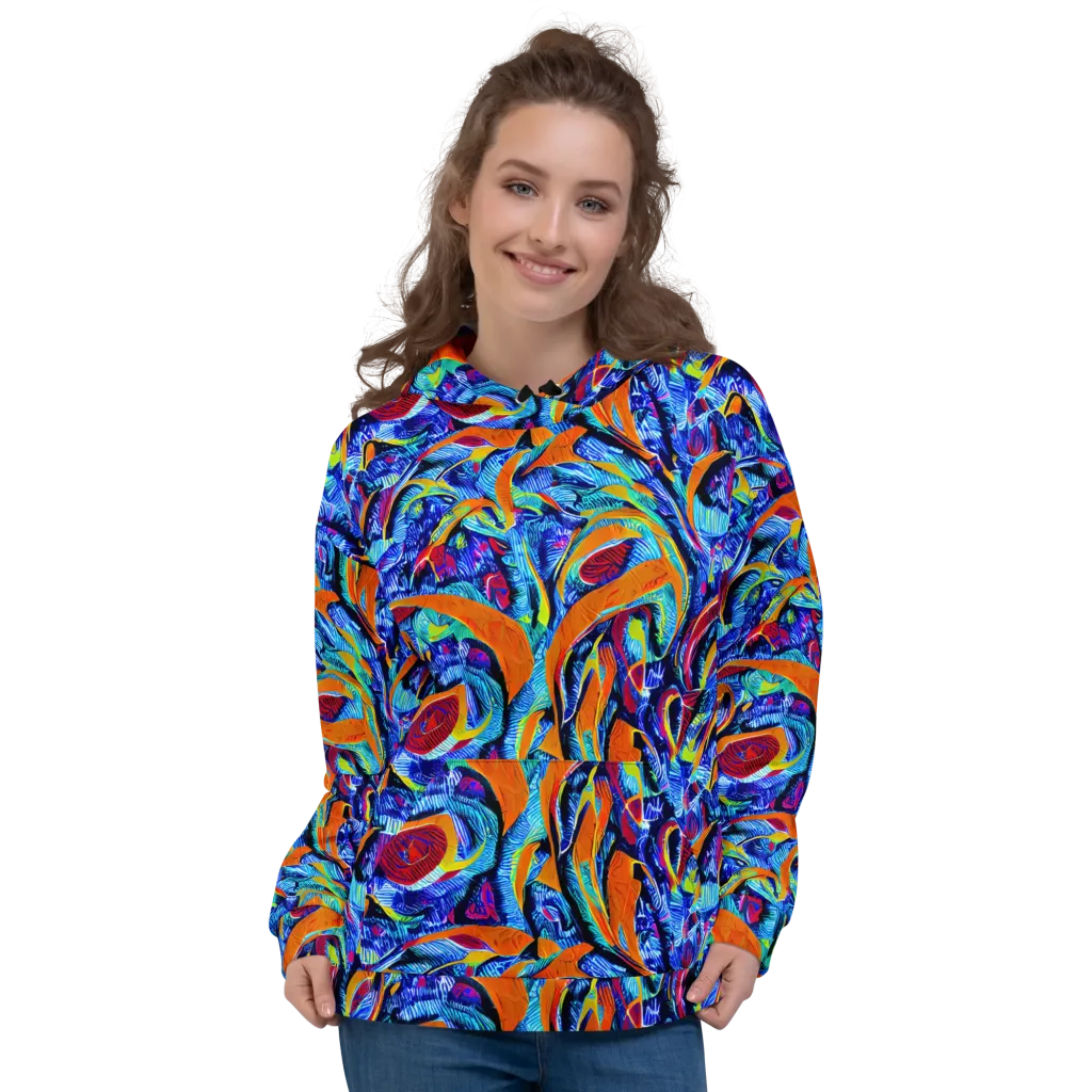 Tangerine Jungle on Hoodie — Front