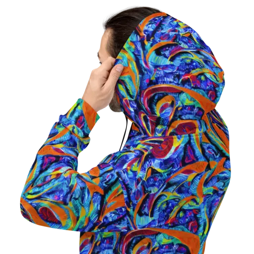 Tangerine Jungle on a Hoodie