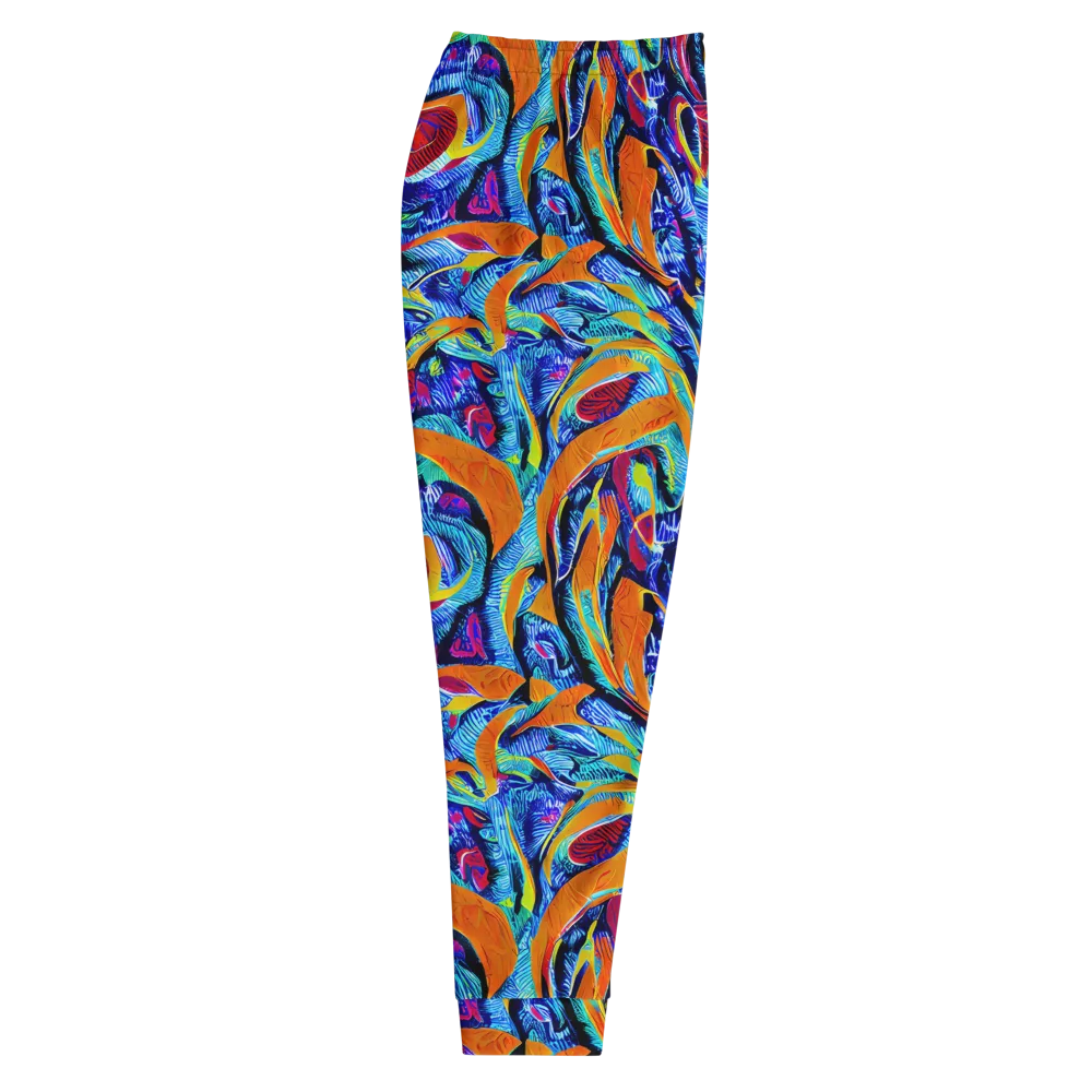 Tangerine Jungle on Men's Joggers — Right