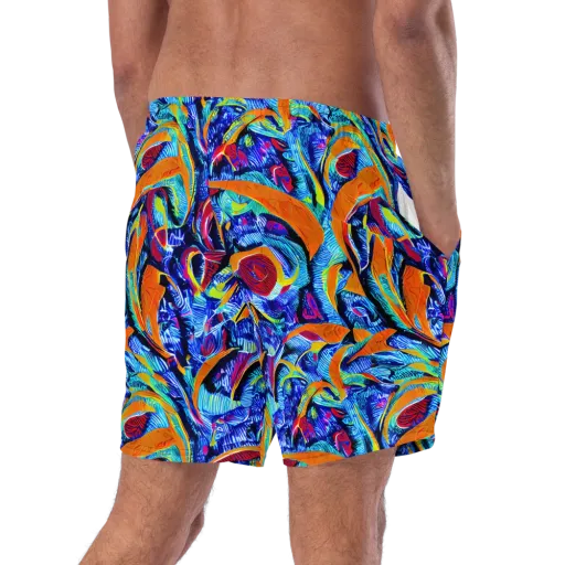 Tangerine Jungle on a Swim Trunks