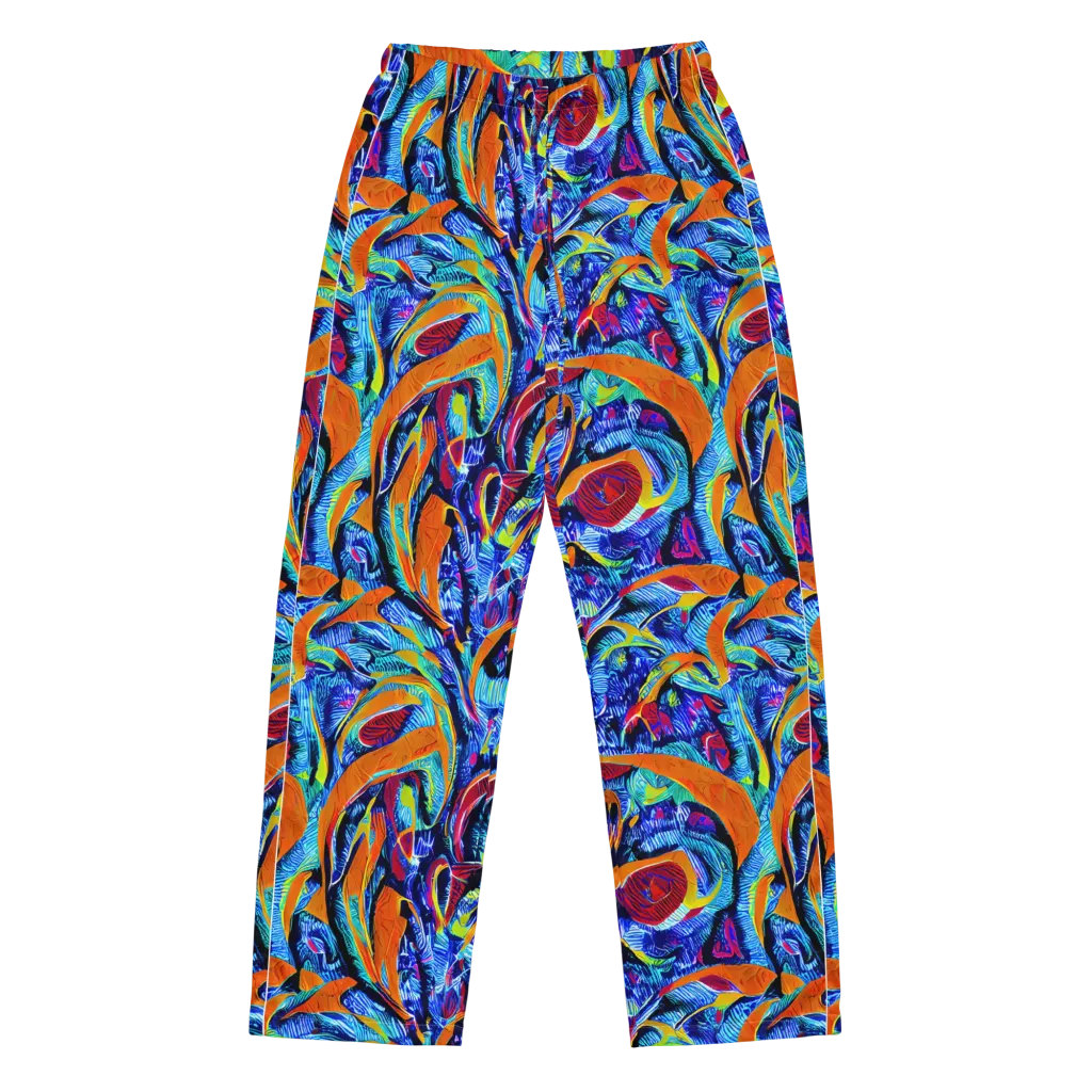 Tangerine Jungle on Women's Pajama Pants — Front
