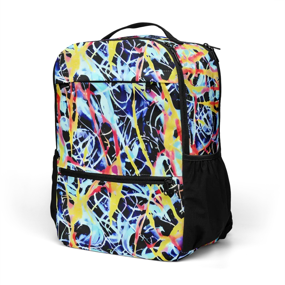 Aftershock Azure on Utility Backpack — Left Front