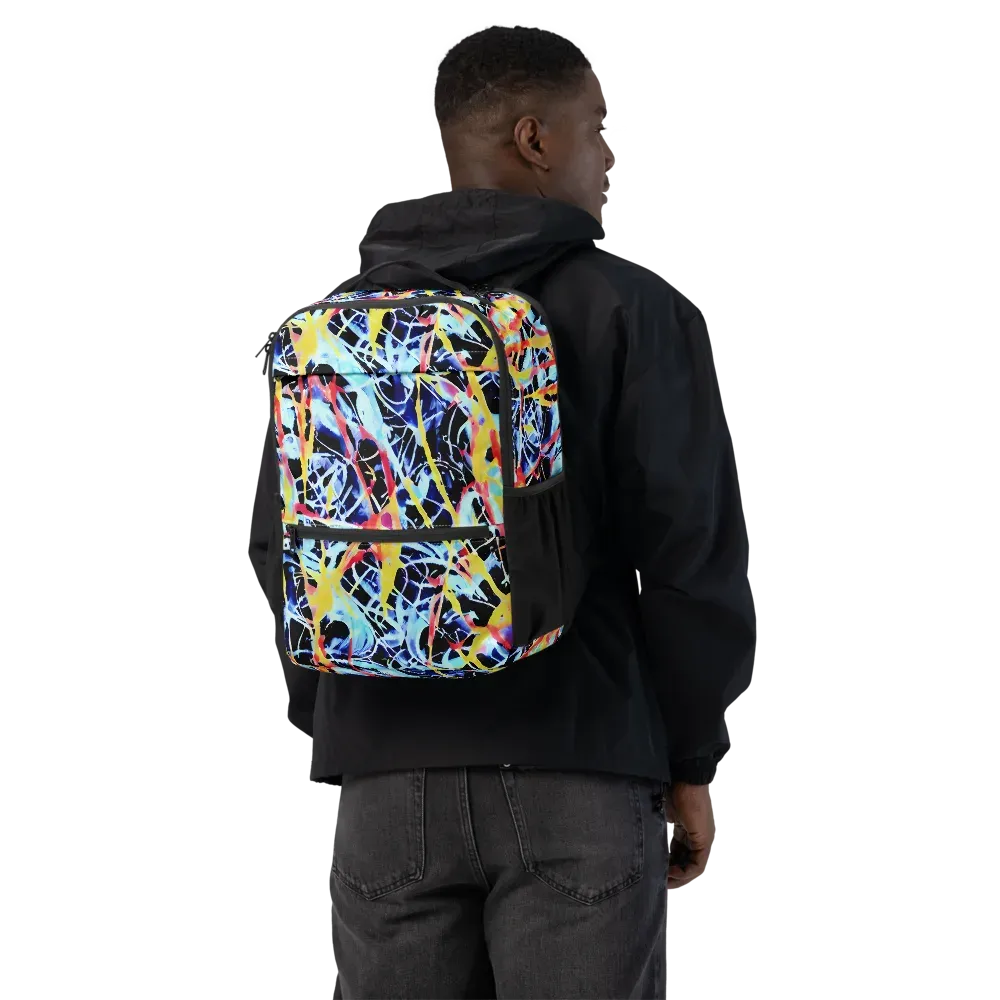 Aftershock Azure on Utility Backpack — Back