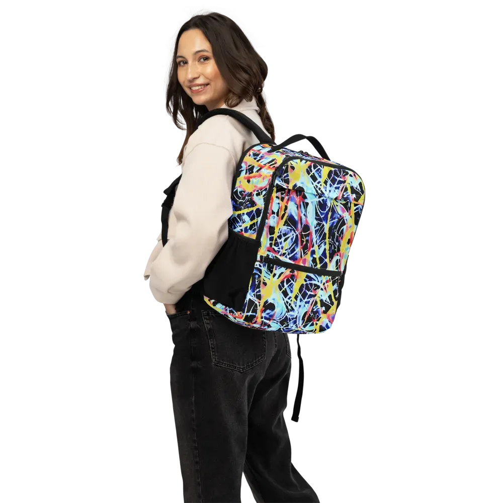 Aftershock Azure on Utility Backpack — Back