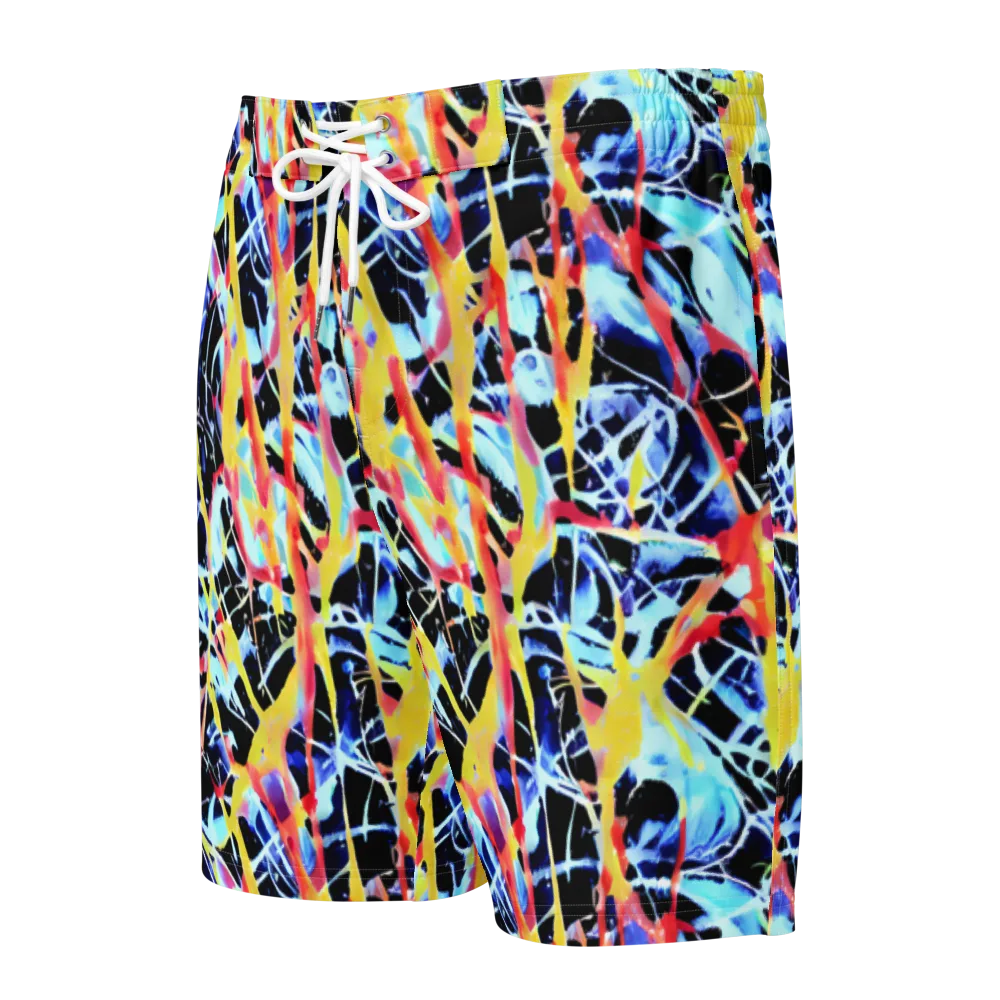 Aftershock Azure on Men's Board Shorts — Front