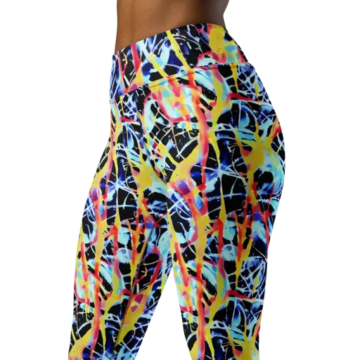 Aftershock Azure on a Yoga Leggings