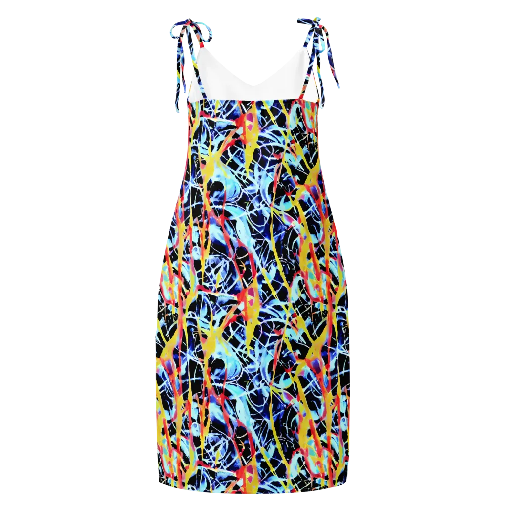 Aftershock Azure on Slip Dress — Back