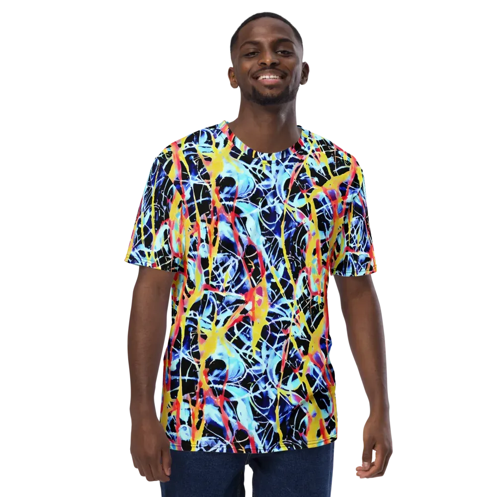 Aftershock Azure on Men's Crew Neck T-Shirt — Front