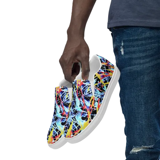 Aftershock Azure on a Men's Slip-On Canvas Shoes