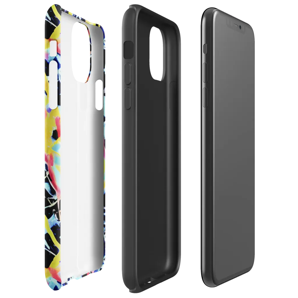 Aftershock Azure on Tough Case for iPhone® — Right
