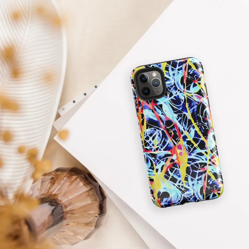 Aftershock Azure on Tough Case for iPhone® — Front
