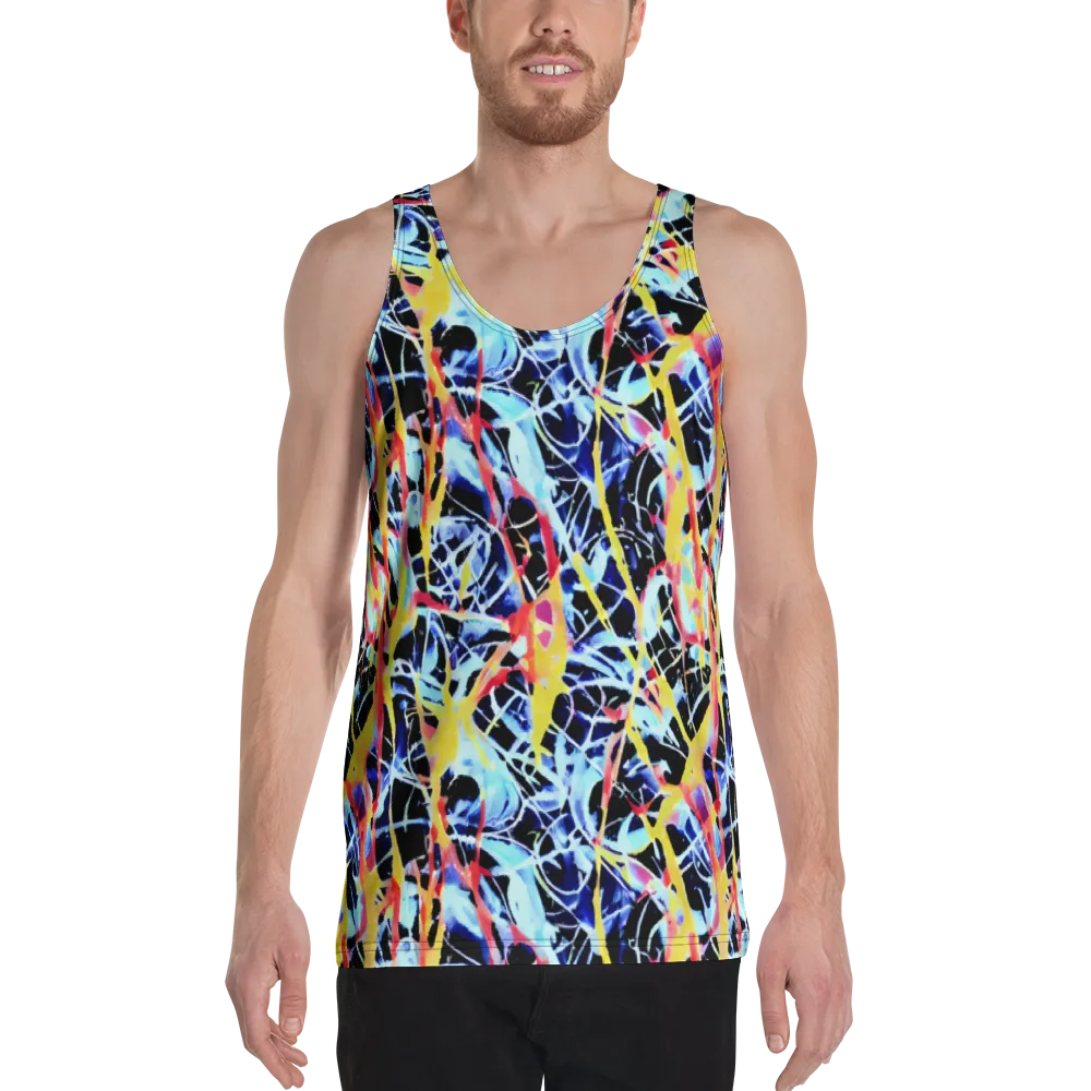 Aftershock Azure on Men's Tank Top — Front