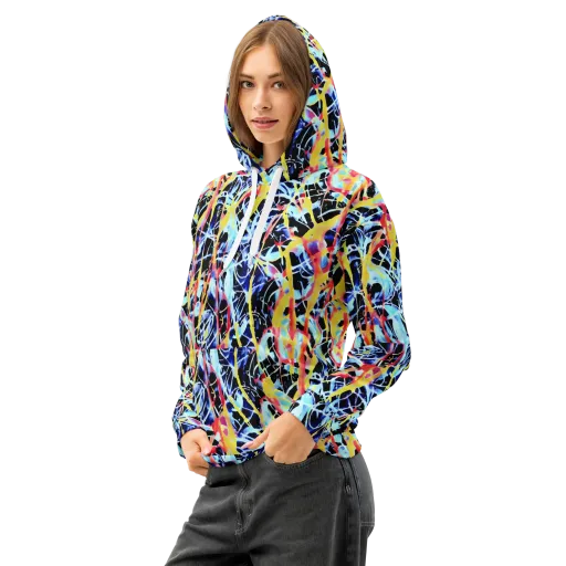 Aftershock Azure on a Cotton Hoodie