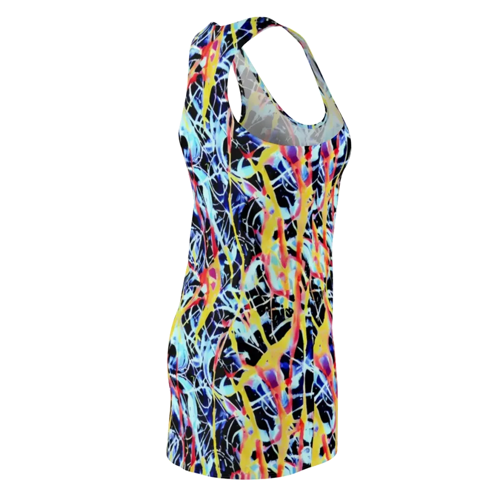 Aftershock Azure on Racerback Dress — Back Side