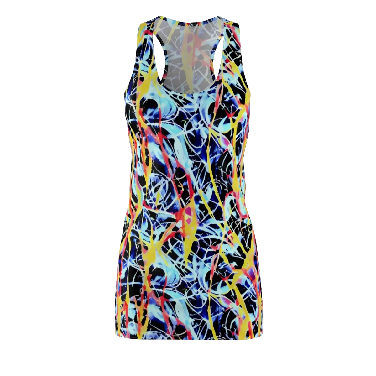 Aftershock Azure on Racerback Dress — Front