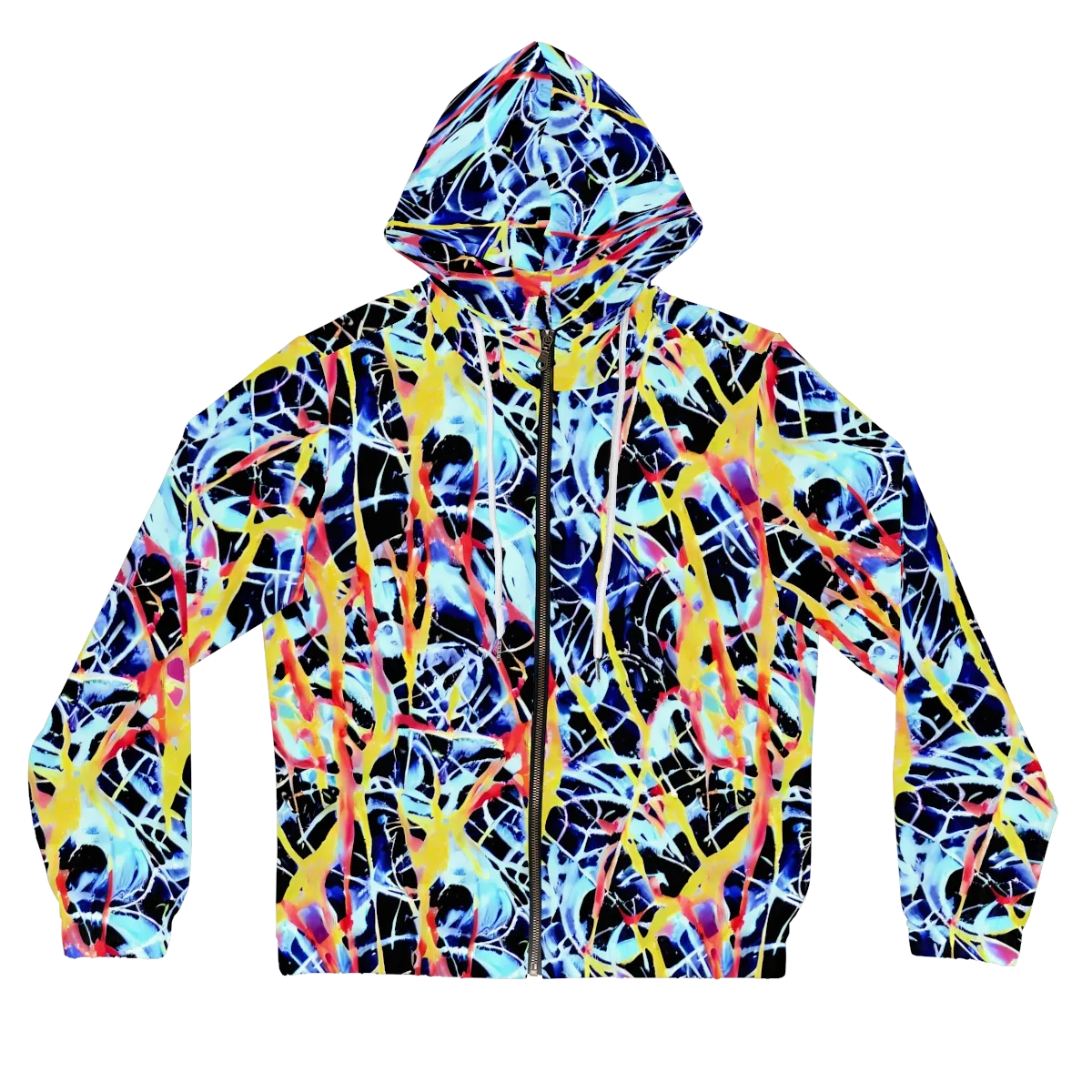 Aftershock Azure on Women's Full-Zip Hoodie — Front