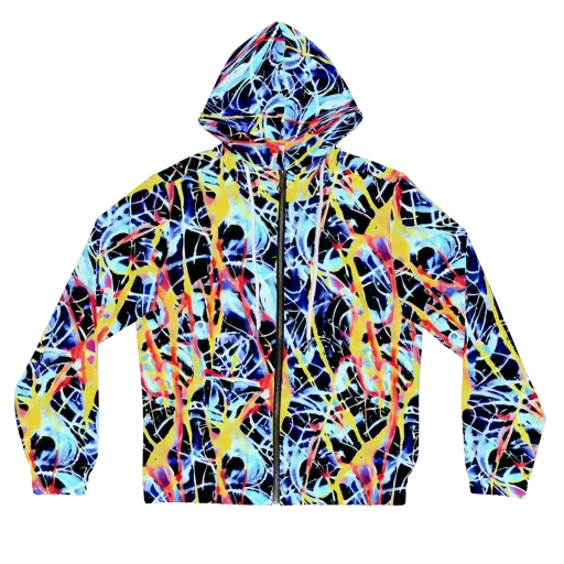 Aftershock Azure on a Women's Full-Zip Hoodie