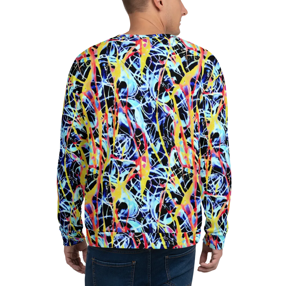 Aftershock Azure on Sweatshirt — Back