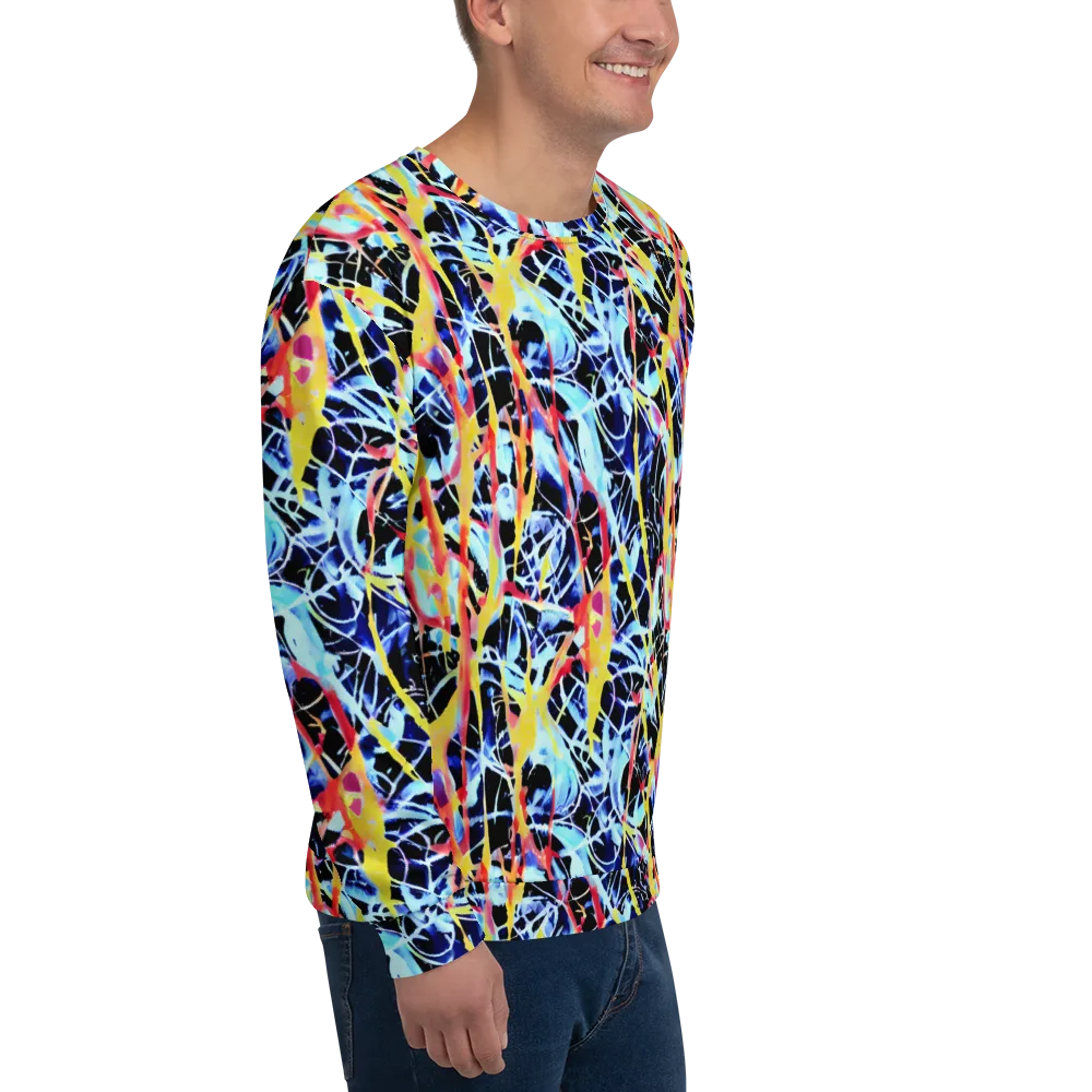 Aftershock Azure on Sweatshirt — Right Front
